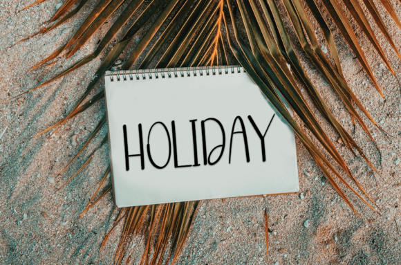 Simple Holiday Font Poster 2