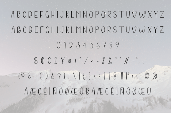 Simple Holiday Font Poster 6