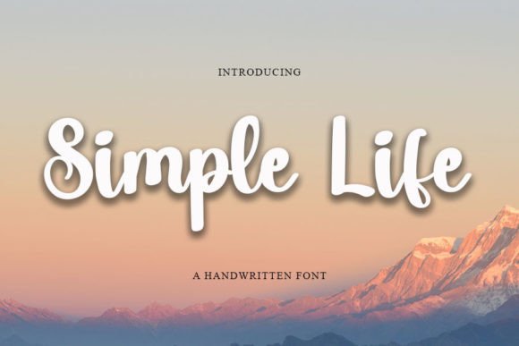 Simple Life Font Poster 1