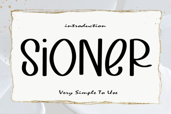 Sioner Font Poster 1