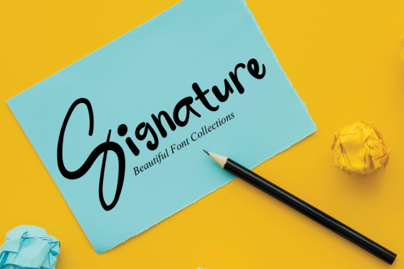 Smile Signature Font Poster 2