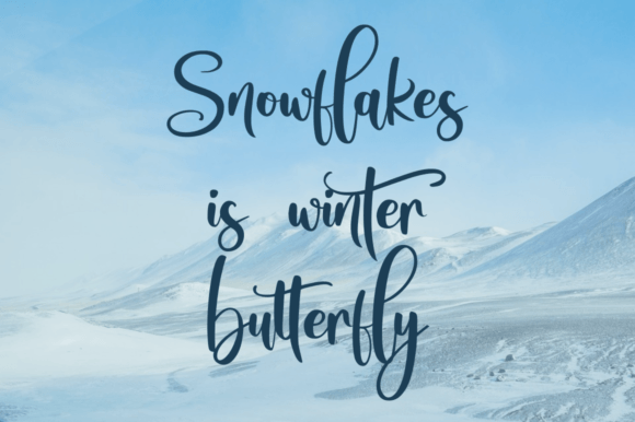 Snowtimes Font Poster 2