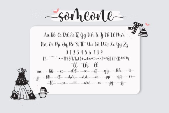 Someone Snowwhite Font Poster 9