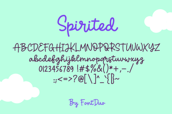 Spirited Font Poster 5