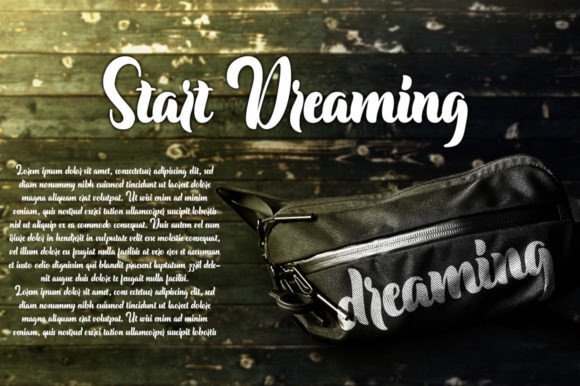 Start Dreaming Font Poster 5