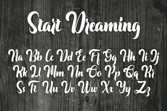 Start Dreaming Font Poster 7