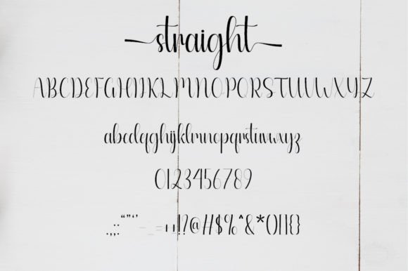 Straight Font Poster 5