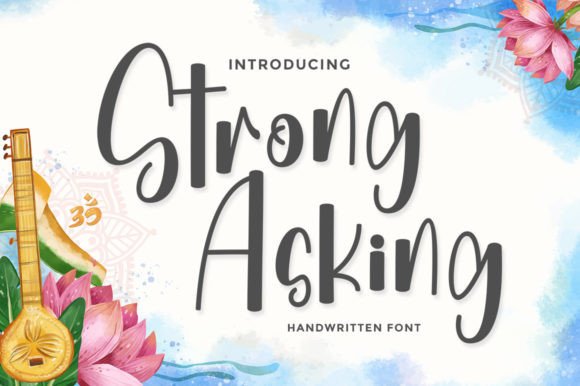 Strong Asking Font Poster 8