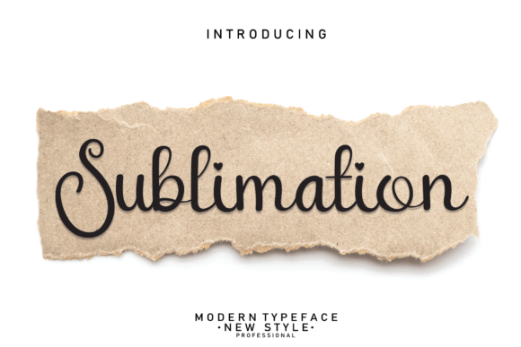 Sublimation Font Poster 1