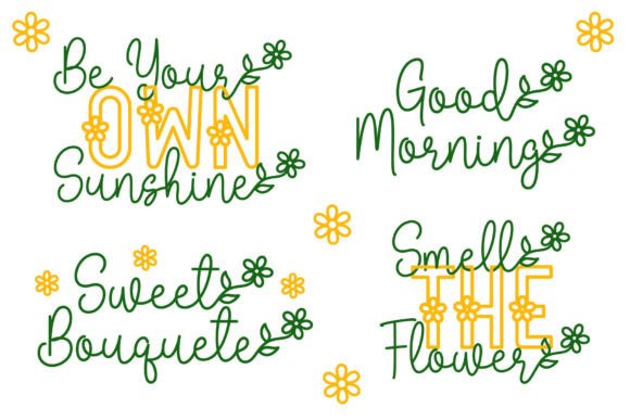 Sun Flower Duo Font Poster 2