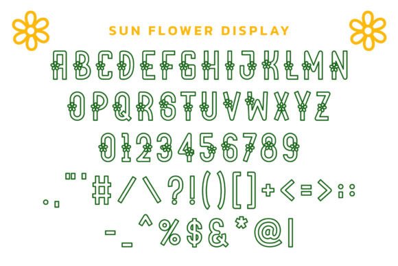 Sun Flower Duo Font Poster 9