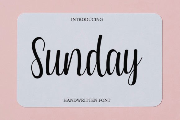 Sunday Font Poster 1