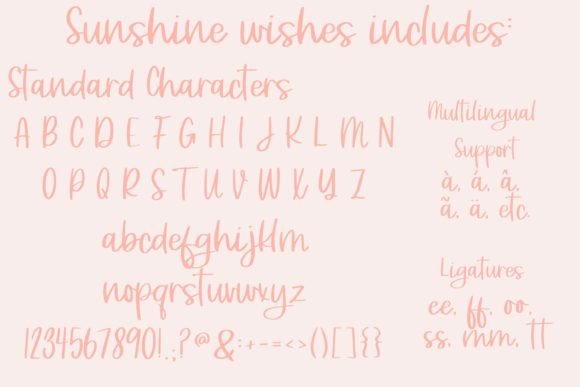 Sunshine Wishes Font Poster 7