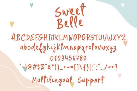 Sweet Belle Font Poster 4