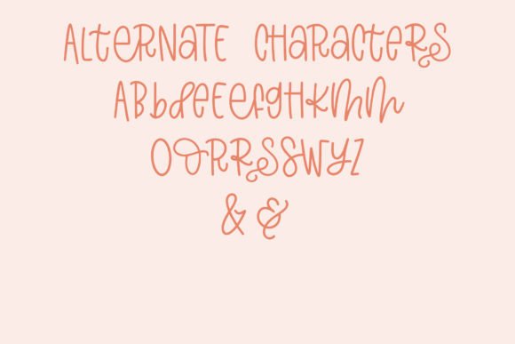 Sweet Serendipity Font Poster 8