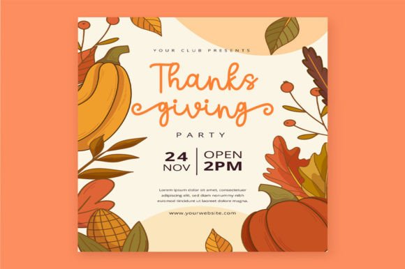 Thanks Giving Font Poster 2