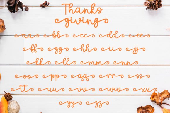 Thanks Giving Font Poster 7