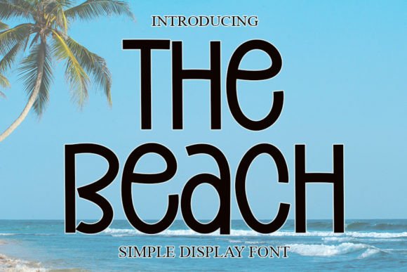 The Beach Font Poster 1