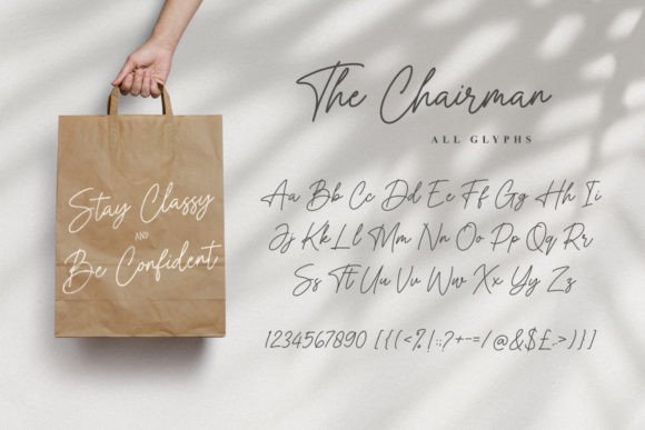 The Chairman Font Poster 6