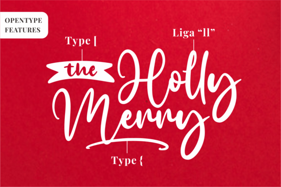 The Holly Merry Font Poster 2