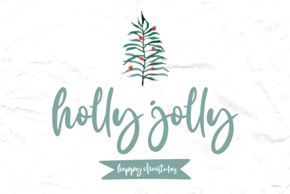 The Holly Merry Font Poster 7