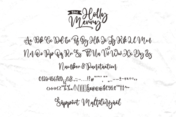The Holly Merry Font Poster 10