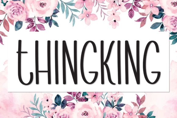 Thingking Font Poster 1