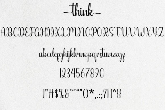 Think Font Poster 6