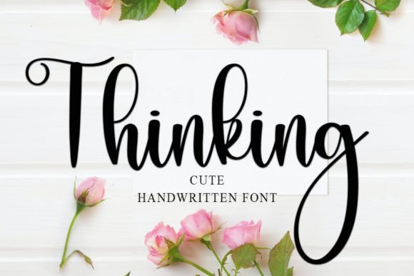 Thinking Font Poster 1