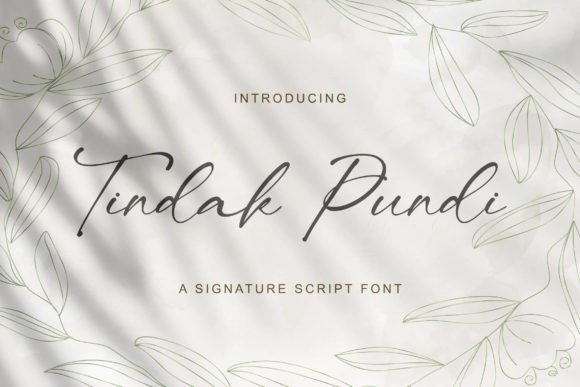 Tindak Pundi Font Poster 1