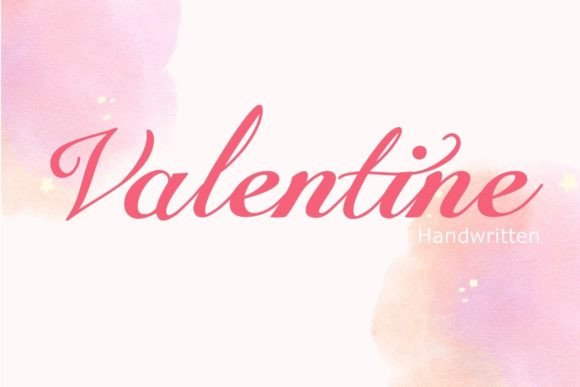 Valentine Font Poster 1