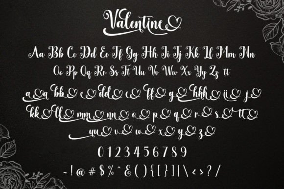 Valentine Font Poster 6