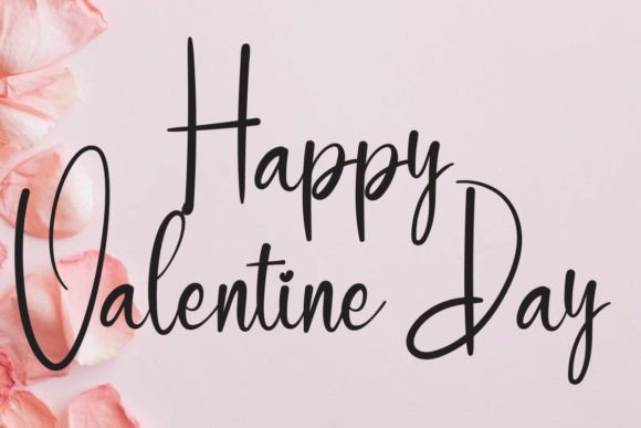 Valentine Font Poster 2