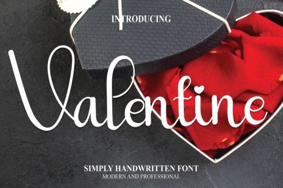 Valentine Font Poster 1