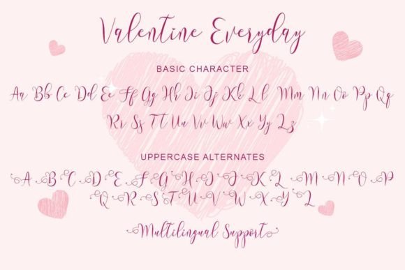 Valentine Everyday Font Poster 4