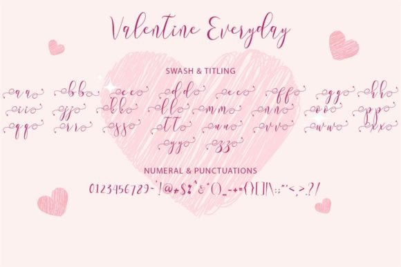 Valentine Everyday Font Poster 5