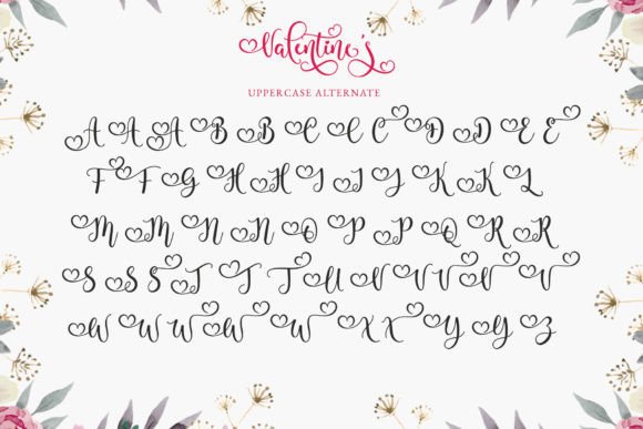 Valentines Font Poster 12