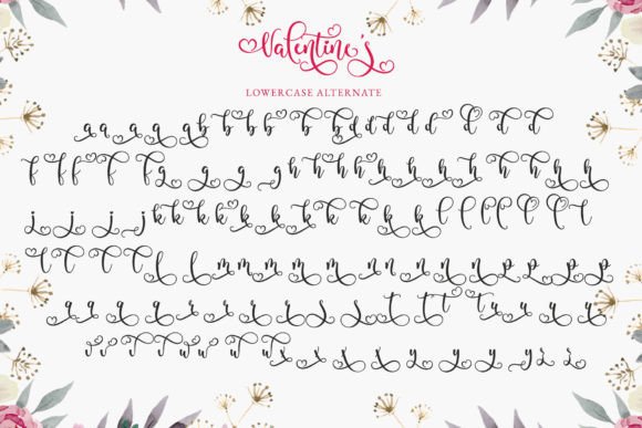 Valentines Font Poster 13