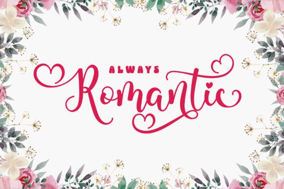 Valentines Font Poster 3