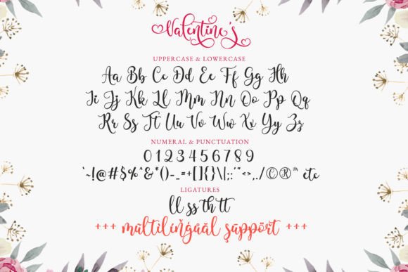 Valentines Font Poster 10