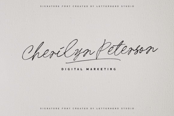 Valintina Signature Font Poster 2