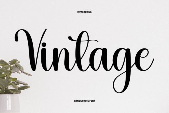 Vintage Font Poster 1