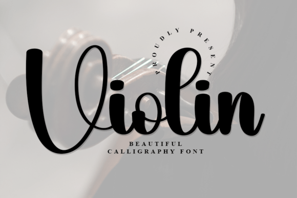 Violin Font Poster 1