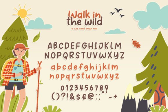 Walk in the Wild Font Poster 5