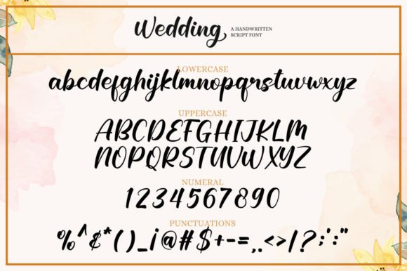 Wedding Font Poster 7