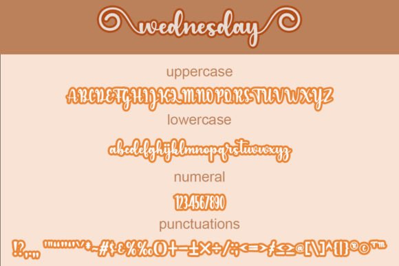 Wednesday Font Poster 6