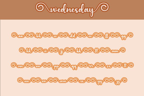 Wednesday Font Poster 7