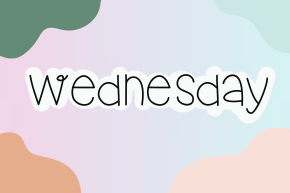 Wednesday Font Poster 1