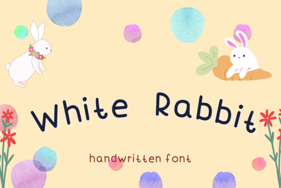 White Rabbit Font Poster 1