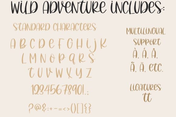 Wild Adventure Font Poster 4